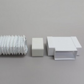 Flexi potrubí plastové čtyřhranné Polyvent - 110x55 mm/1,5m