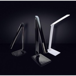 Stmívatelná LED stolní lampa s dotykovým ovládáním, 12W, volba teploty světla, USB, černý lesk