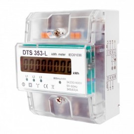 Třífázový elektroměr DTS 353-L 80A, 4,5mod., LCD, podružný