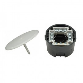 Elektroinstalační krabice s věnečkem a víčkem 6400-221