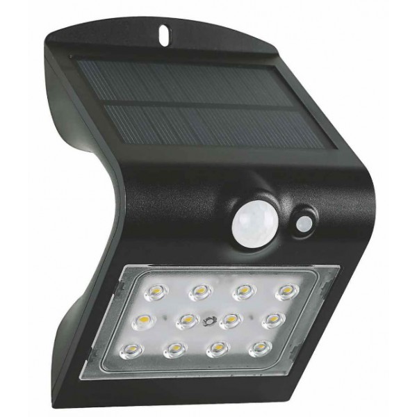 LED solární světlo s čidlem GXSO005, 1,5W, IP65