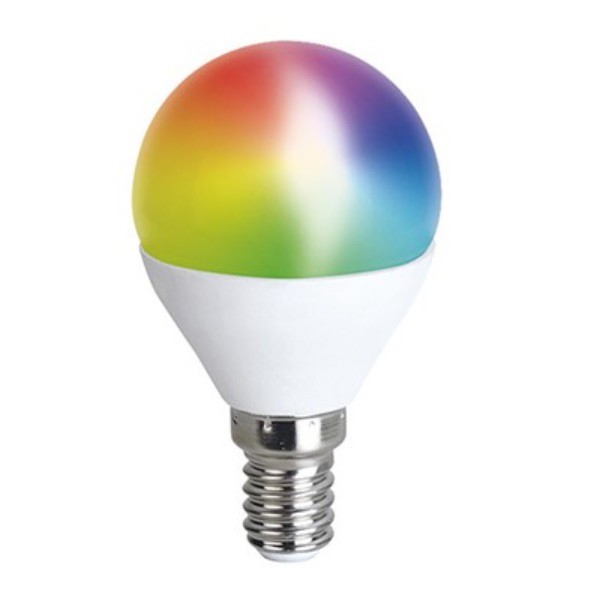 LED SMART WIFI žárovka E14, 5W, 400lm, RGB