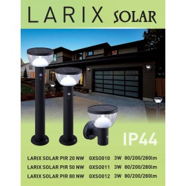 LED solární světlo LARIX SOLAR PIR 50 NW