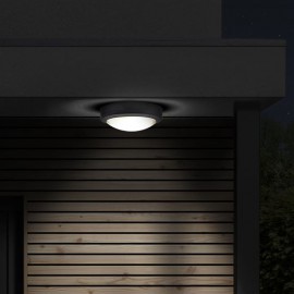LED stropní svítidlo SIENA 17cm, 13W, 910lm, IP54, šedé