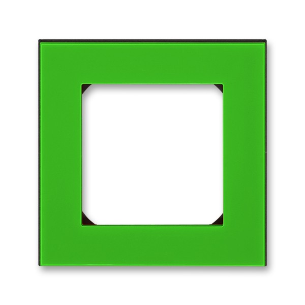Rámeček ABB LEVIT jednonásobný, zelená / kouřová černá
