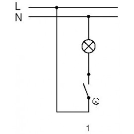 Schéma zapojení vypínače č.1