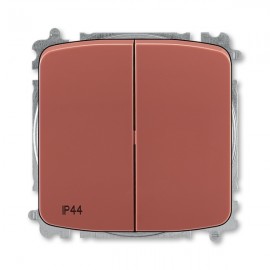 Venkovní vypínač IP44 č.5 TANGO 3559A-A05940 R2 vřesově červený ABB