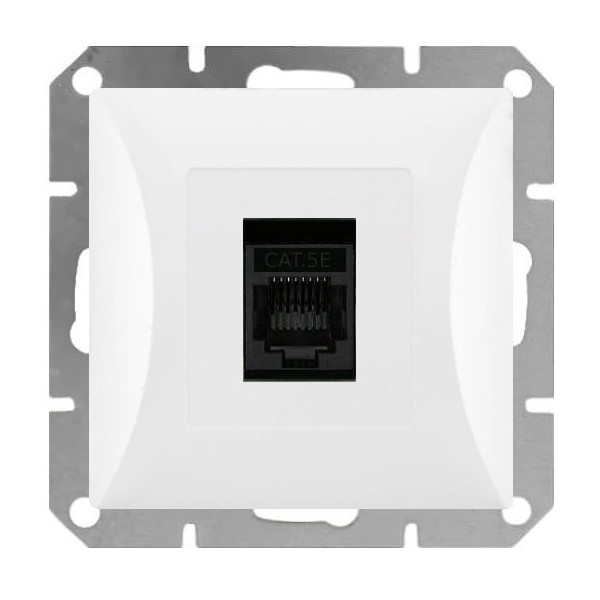 Datová zásuvka pro internet Opus Style 1xRJ45, bílá