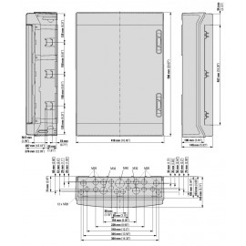 Venkovní rozvaděč 54 modulů EATON IKA-3/54-ST, IP65
