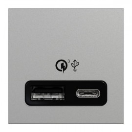 Rychlonabíječka USB A+C UNICA 18W, 2M, aluminium