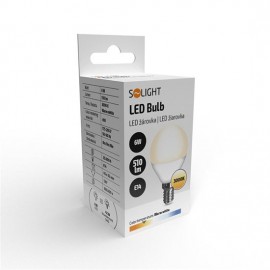 LED žárovka E14, 6W, 3000K, 510lm - teplá bílá