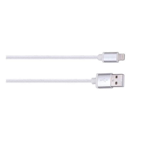Lightning kabel na iPhone USB 2.0 stříbrný, 1m