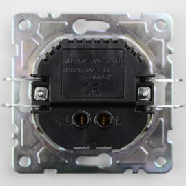 USB zásuvka ELHARD RONDO 2xUSB-A 5V/3.1A, antracit - zadní strana