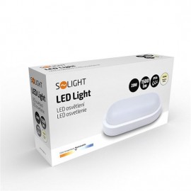 LED nástěnné světlo WO749 26x14cm, 20W, 1500lm, IP54, bílé