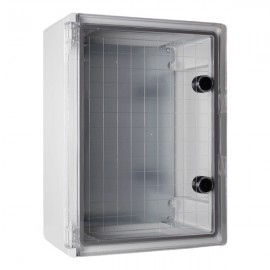 Univerzální plastový box IP65 300x400x195 mm, transparentní dveře