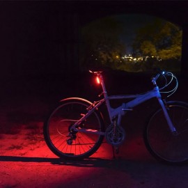 LED zadní cyklo světlo 3W COB, 600mAh, 120lm, micro USB