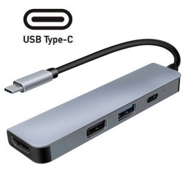 USB-C hub HDMI SSH1201, 4v1, hliníkové provedení