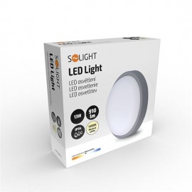 LED svítidlo WO745-G 17cm, 13W, 910lm, 4000K, IP54, šedé