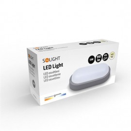 LED nástěnné světlo WO744-G 21x10cm, 13W, 910lm, IP54, šedé
