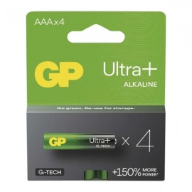 Baterie alkalická LR03 GP Ultra Plus G-TECH AAA, mikrotužková, 4ks