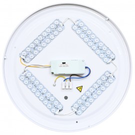 LED stropní svítidlo s nastavitelnou CCT, 29cm, 18W, 1470lm, IP44, bílá