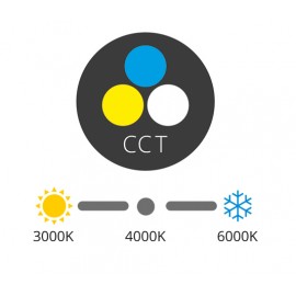 LED panel přisazený LADA 2 30cm, 25W, CCT, černý