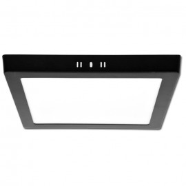 LED panel přisazený RAFA 2 17x17cm, 12W, CCT, černý