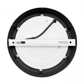 LED panel 17cm, 12W, 900lm, CCT 3000-6000K, černý