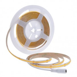 COB LED pásek s adaptérem a vypínačem, 5m, 800lm/m, teplá bílá, IP20