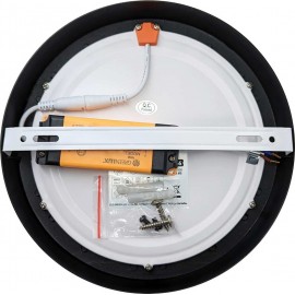 LED panel přisazený FENIX-R 17cm, 12W, 3800K, černá