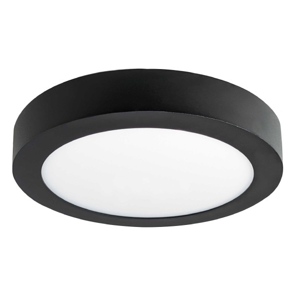 LED panel přisazený FENIX-R 17cm, 12W, 2800K, černá