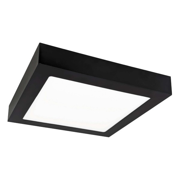 LED panel přisazený FENIX-S 23x23cm, 18W, 3800K, černá
