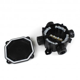 Elektroinstalační krabice acidur PG16 5x4mm2 IP67, černá